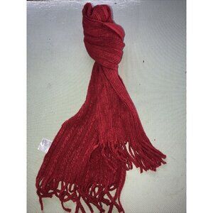Unbranded Scarf Red Color 100% Acrylic Soft Long